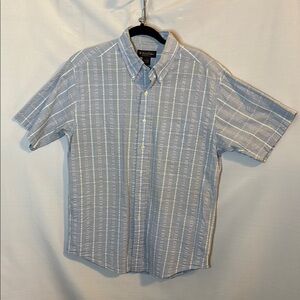 Brooks Brothers Patriotic Textured Cotton Button Down Casual Shirt Size Medium